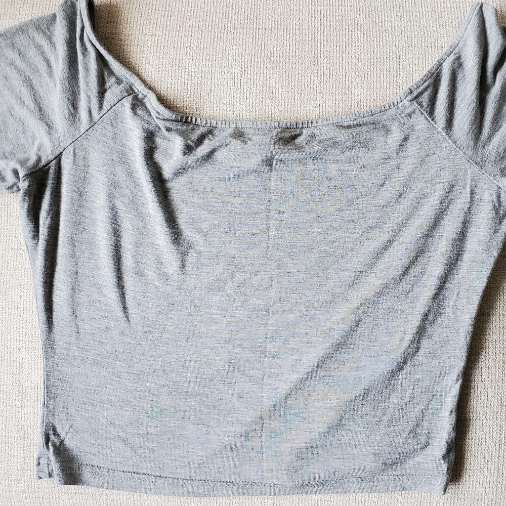 Off shoulder crop top